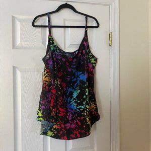 NWT Torrid Size 2 Gorgeous Tie Dye Swing Tank